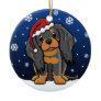 Kawaii Cartoon BT Cavalier King Charles Spaniel Christmas Tree Ornament