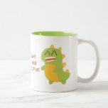 Kawaii cartoon of Dino for the coffee lovers Mugs
