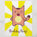 Kawaii cat custom flyer