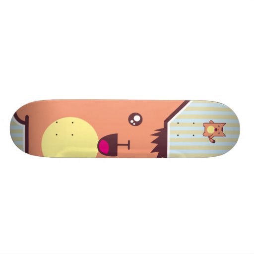 Kawaii cat custom skate board