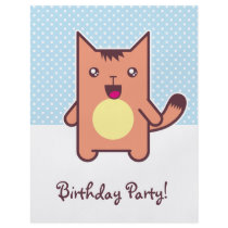 Kawaii cat full color flyer