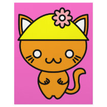 Kawaii Cat in a Hat letterhead by QueenHare Kawaii Cat in a Hat letterhead