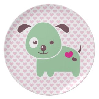 Kawaii cat plate