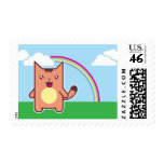 Kawaii cat postage