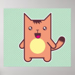 Kawaii cat print