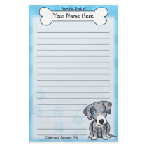 Kawaii Catahoula Leopard Dog Stationery