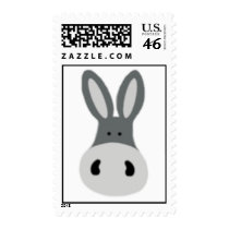 Kawaii Charlie the Donkey Postage Stamp