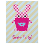 Kawaii checkered rabbit flyers