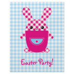 Kawaii checkered rabbit flyers