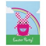 Kawaii checkered rabbit flyers