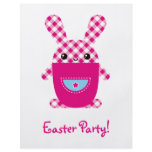Kawaii checkered rabbit flyers