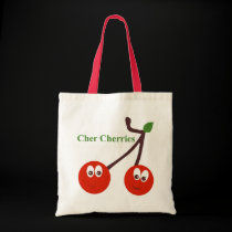 Kawaii Cherries Tote Bag bags