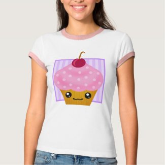Kawaii Cherry Cupcake Apparel shirt
