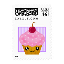Kawaii Cherry Cupcake postage by megakawaii Kawaii Cherry Cupcake postage