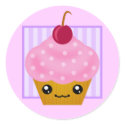 Kawaii Cherry Cupcake stickers