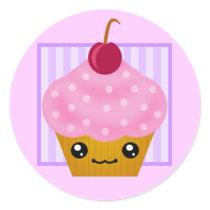Kawaii Cherry Cupcake stickers