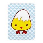 Kawaii chick vinyl magnets