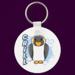 Kawaii Chill Penguin Keychain