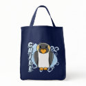 Kawaii Chill Penguin Tote Bag by ZoologicallyInclined Kawaii Chill Penguin Tote Bag