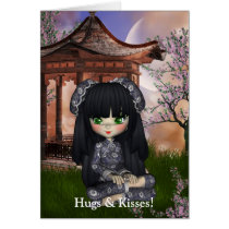 Kawaii China Doll Card