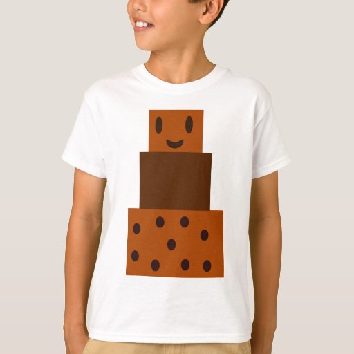 Kawaii Chocolate Cake T-Shirt Zazzle