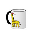 Kawaii Christmas Giraffe mugs