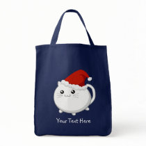 Kawaii christmas kitty cat canvas bag
