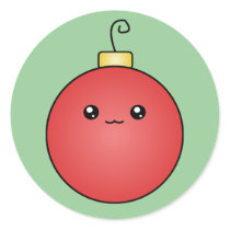 Kawaii Christmas Ornament Holiday Stickers