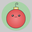 Kawaii Christmas Ornament Holiday Stickers