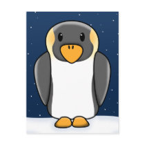 Kawaii Christmas Penguin postcards by ZoologicallyInclined Kawaii Christmas Penguin postcards