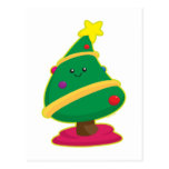 Kawaii Christmas Tree Postcard