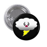 KAWAII CLOUD LIGHTNING THUNDER STORM buttons