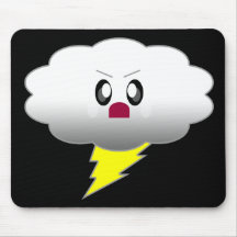 KAWAII CLOUD LIGHTNING THUNDER STORM MOUSE PAD