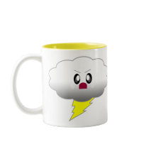 KAWAII CLOUD LIGHTNING THUNDER STORM COFFEE MUG