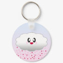 KAWAII CLOUD RAINING HEARTS keychains by kawaiifiveo KAWAII CLOUD RAINING HEARTS keychains