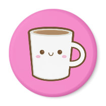 Kawaii Coffee Magnet magnets