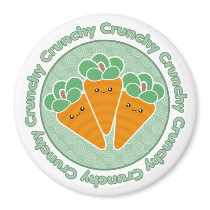 Kawaii Crunchy Carrots Magnet by megakawaii Kawaii Crunchy Carrots Magnet