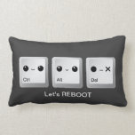 Kawaii Ctrl Alt Del Keyboard - Let's reboot Pillows