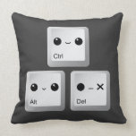 Kawaii Ctrl Alt Del Keyboard - Reboot Pillow