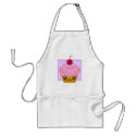 Kawaii Cupcake Cherry Apron by megakawaii Kawaii Cupcake Cherry Apron