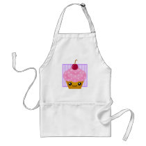 Kawaii Cupcake Cherry Apron by megakawaii Kawaii Cupcake Cherry Apron