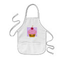Kawaii Cupcake Cherry Childrens Apron by megakawaii Kawaii Cupcake Cherry Childrens Apron