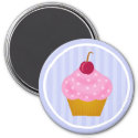 Kawaii Cupcake Cherry Magnet magnet