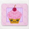 Kawaii Cupcake Cherry Mousepad 2 by megakawaii Kawaii Cupcake Cherry Mousepad 2