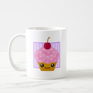 Kawaii Cupcake Cherry Mug mug