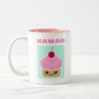 Kawaii Cupcake Cherry mug