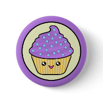Kawaii Cupcake Cuppy Cake buttons