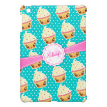 Kawaii Cupcake - Custom Monogram iPad Mini Case ipad mini cases