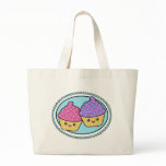 Kawaii Cupcake Friends Tote Bag