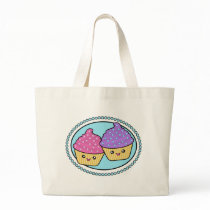 Kawaii Cupcake Friends Tote Bag